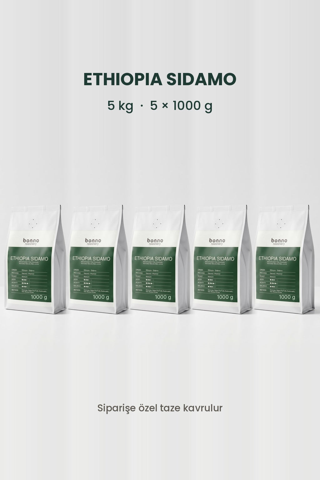 ETHIOPIA SIDAMO – Natural 5 kg
