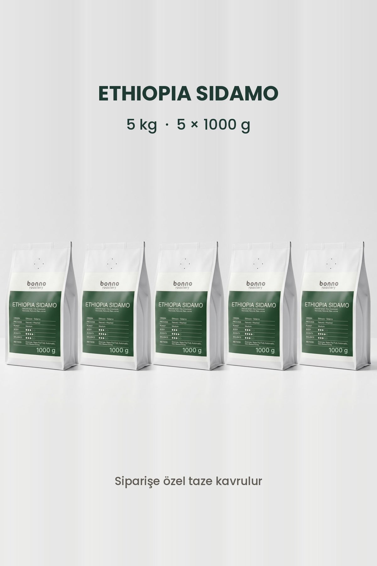 ETHIOPIA SIDAMO – Natural 5 kg